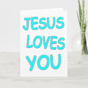 Carte Jésus t'aime