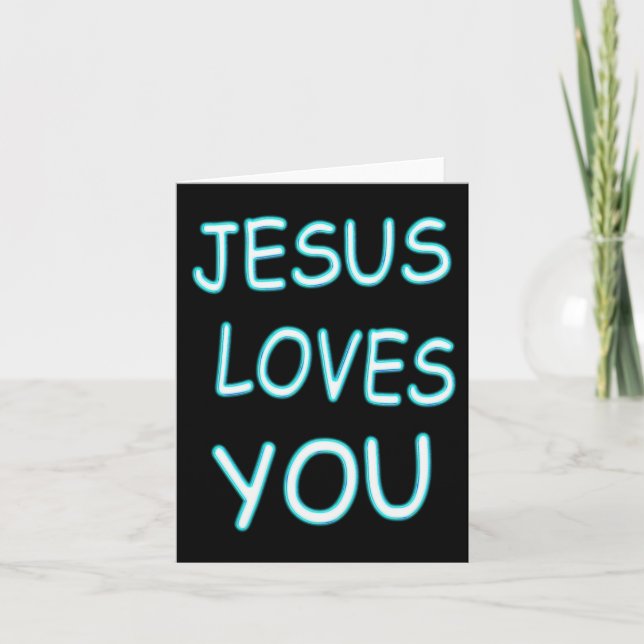 Carte Jésus t'aime (Devant)