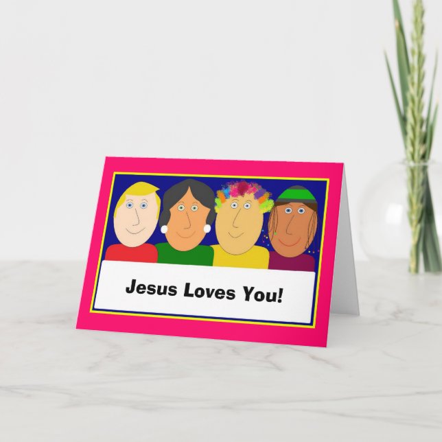 Carte Jésus vous aime ! (Devant)