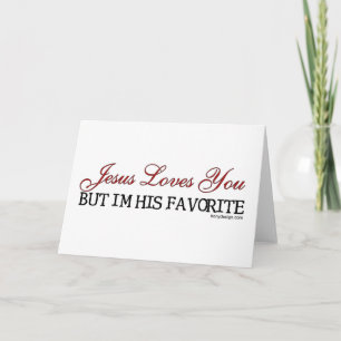 Carte Jésus Vous Aime Favorite