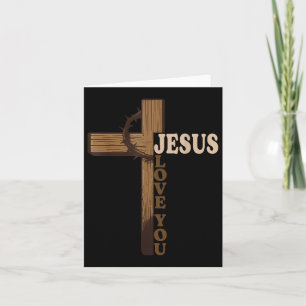Carte Jésus Vous Aimez Croix Chrétienne Dieu Foi Bible P