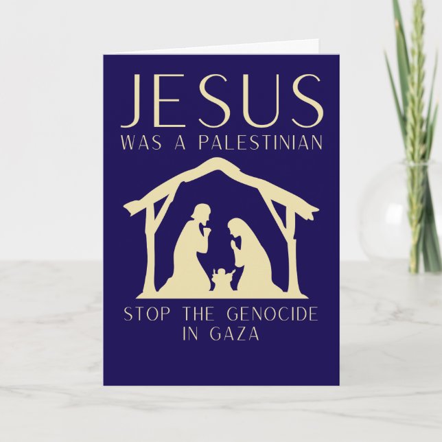 Carte Jesus Was A Palestinian Christmas Gaza  (Devant)