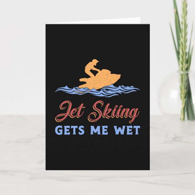 Carte Jet Ski Me Donne Wet Jet Ski Sports nautiques Jets (Devant)