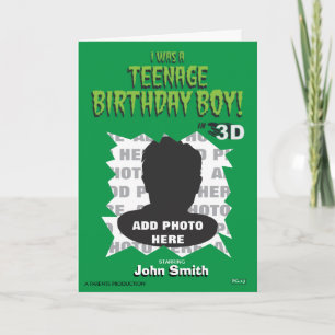 Carte J'Étais Un Garçon D'Anniversaire Adolescent !