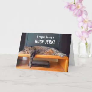 Carte J'Étais Un Jerk Excuses 