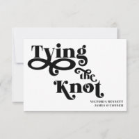Jeter le noeud Typographie Mariage Enregistrer la 
