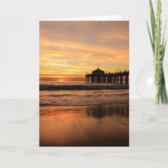 Carte Jetty Over Beach Sunset (Devant)