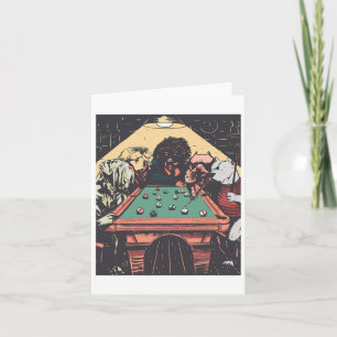 Carte Jeu Chiens De Nuit Sur Billard Billard Table Tir 8