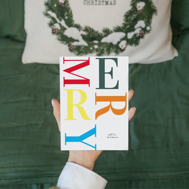 Carte Jeu coloré | Joyeux Fêtes (Créateur téléchargé)