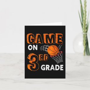 Carte Jeu De Basket De 3E Année Retour À L'École Fun Gi