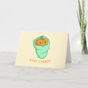 Carte Jeu de carottes pour bébé