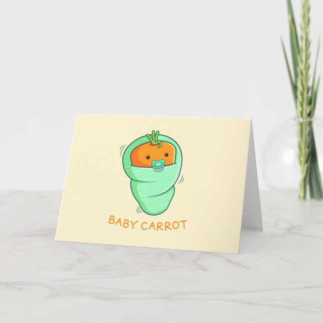 Carte Jeu de carottes pour bébé (Devant)