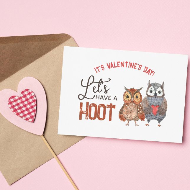 Carte Jeu de Chouette de la Saint-Valentin Faisons un pe (Créateur téléchargé)