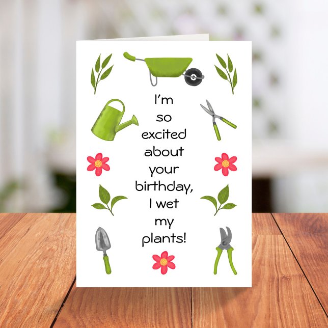 Carte Jeu de jardin amusant anniversaire (Créateur téléchargé)