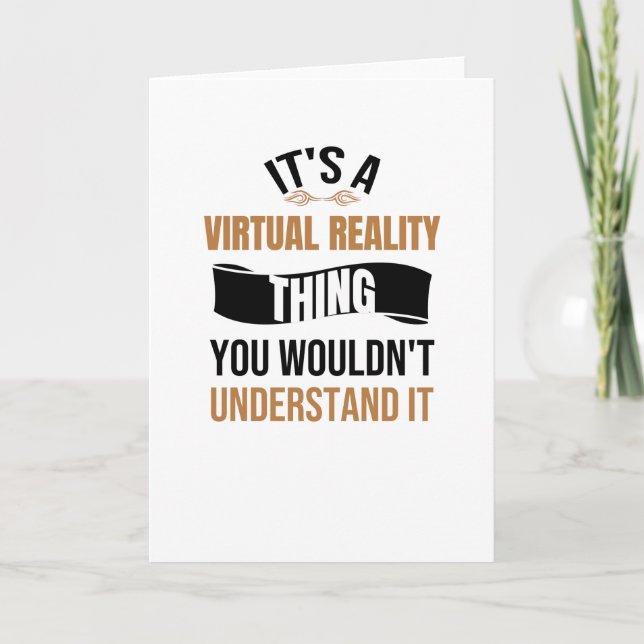 Carte Jeu de réalité virtuelle | VR Gamer VR Gaming Cade (Devant)