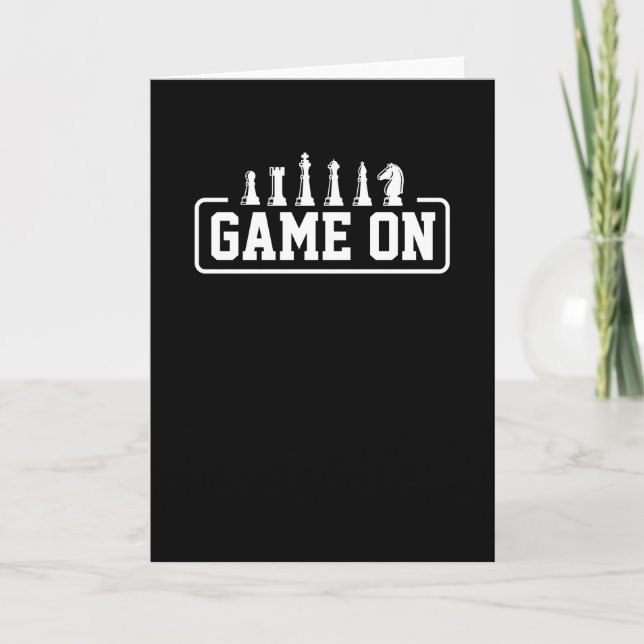 Carte Jeu d'échecs sur (Devant)
