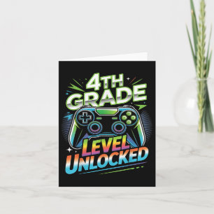 Carte Jeu déverrouillé de 4e année en 4e année Retour à