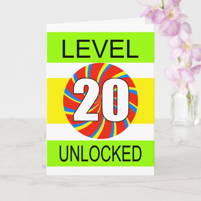 Carte Jeu d'ordinateur 20e anniversaire (Orchidée)