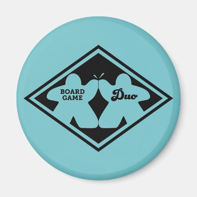 Carte Jeu Duo Black Frame Magnet (Devant)