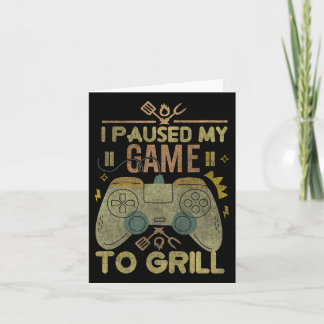 Carte Jeu Et Fumer J'Ai Suspendu Mon Jeu Pour Griller Ga