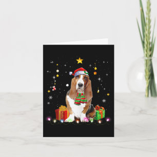 Carte Jeu Hound Chien Arbre de Noël Chandail Noël Chiens