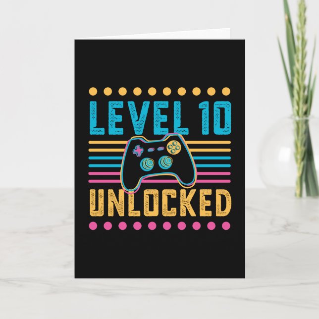 Carte Jeu niveau 10 déverrouillé 10e anniversaire Joueur (Devant)