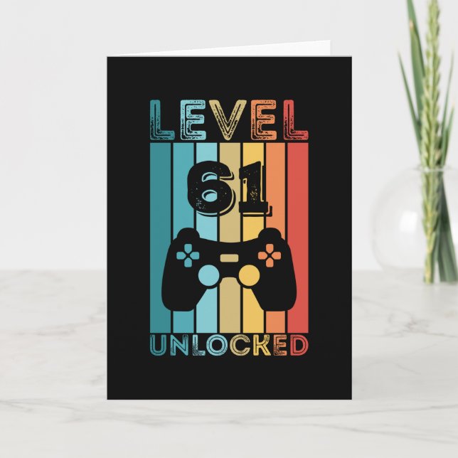 Carte Jeu niveau 61 déverrouillé 61e anniversaire Jeu ca (Devant)