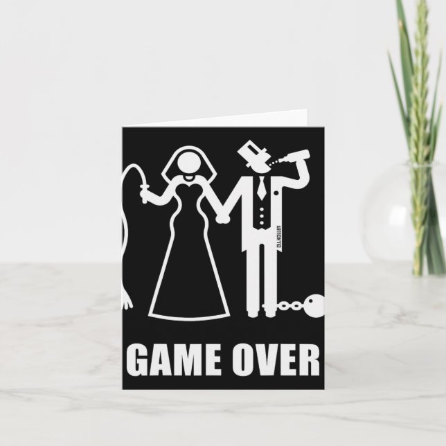 Carte Jeu Over (Jga Bride Et Groom New Whip Beer W) (Devant)