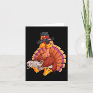 Carte Jeu Thanksgiving Turquie Gamer Boys Enfants Ados G