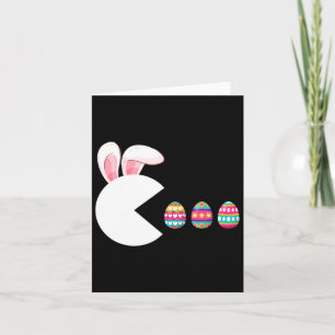Carte Jeu Vidéo Oeufs Bunny Joueur de Pâques Enfants gar