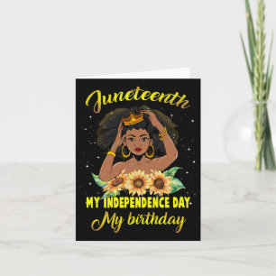 Carte Jeudi Mon Fête de l'Indépendance Mon Anniversaire 