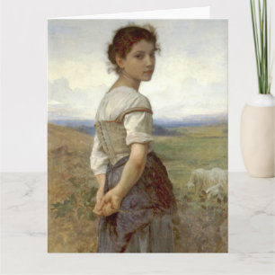 Carte Jeune bergère 1885