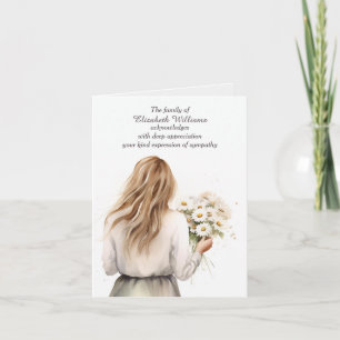 Carte Jeune Femme Aux Fesses Sympathie Merci
