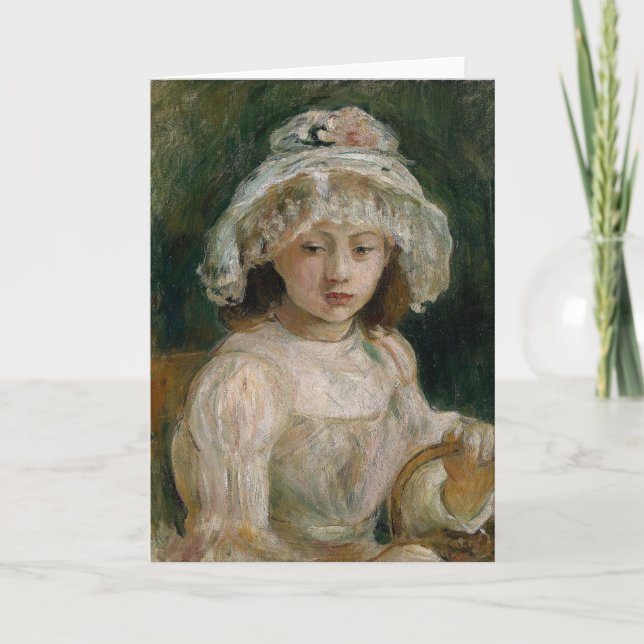 Carte Jeune fille avec Casquette | Berthe Morisot (Devant)