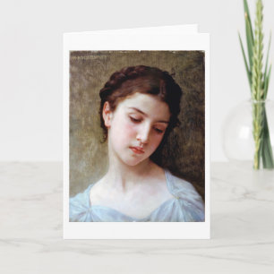 Carte Jeune fille, Bouguereau