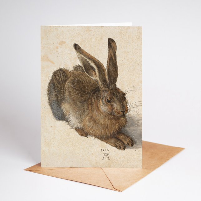 Carte Jeune lièvre | Albrecht Dürer (Créateur téléchargé)