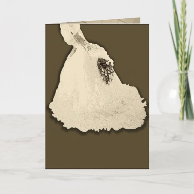 Carte Jeune mariée inconnue (Devant)