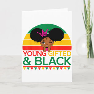 Carte Jeune Noir Doué Dashiki Fierté Africaine Histoire