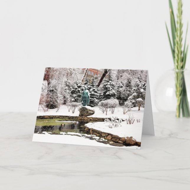 Carte Jeune pèlerin en hiver (Devant)