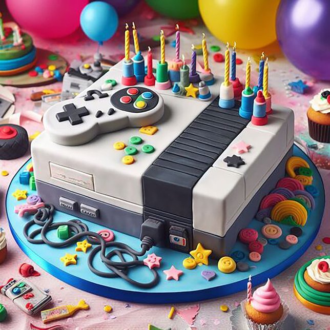 CARTE JEUX AMUSANTS THÈME ANNIVERSAIRE DE ENFANT GÂTEAU (Créateur téléchargé)