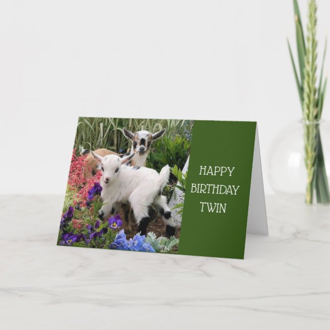 CARTE JEUX ANNIVERSAIRE À MON ***TWIN*** (Devant)