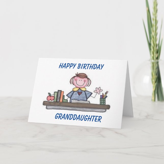 CARTE JEUX ANNIVERSAIRE À SPÉCIAL **GRAND-FILLE** (Devant)
