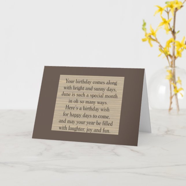 CARTE **JEUX ANNIVERSAIRE** À UNE PERSONNE TRÈS SPÉCIALE (Fleur jaune)