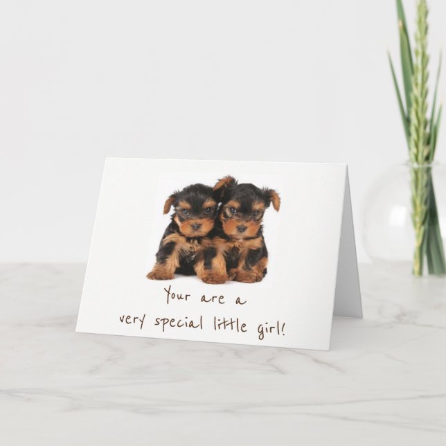 CARTE JEUX ANNIVERSAIRE À **UNE PETITE FILLE TRÈS SPÉCIA (Devant)