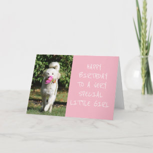 CARTE JEUX ANNIVERSAIRE À **UNE PETITE FILLE TRÈS SPÉCIA