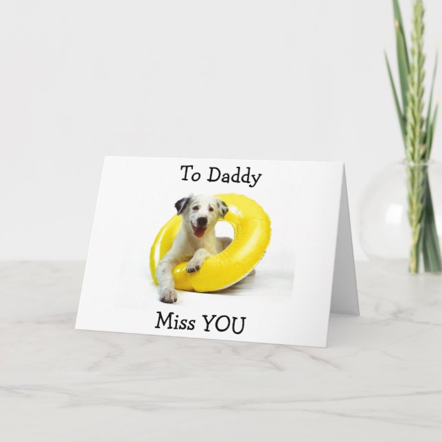 CARTE JEUX ANNIVERSAIRE À VOUS **DADDY** DANS LE SERVICE (Devant)