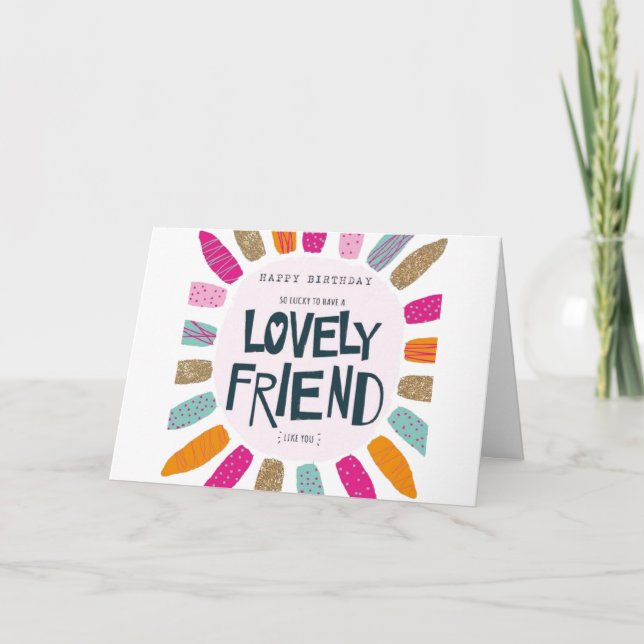 CARTE **JEUX ANNIVERSAIRE AMI AMI** (Devant)
