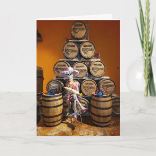 CARTE "JEUX ANNIVERSAIRE" D'UN SKELETON DE DRUNKIN