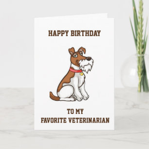 CARTE **JEUX ANNIVERSAIRE** FAVORIT **VÉTÉRINAIRE**
