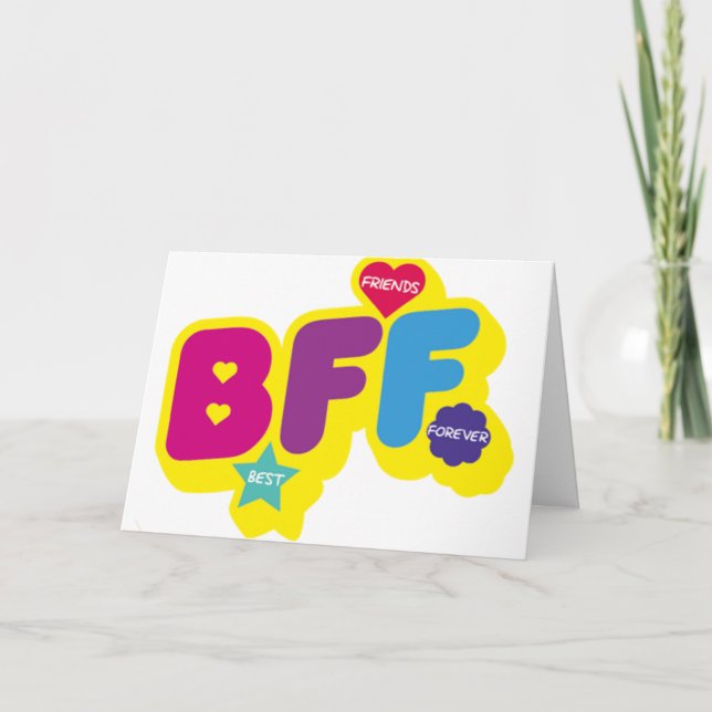 CARTE **JEUX ANNIVERSAIRE MEILLEUR AMI POUR TOUJOURS** (Devant)